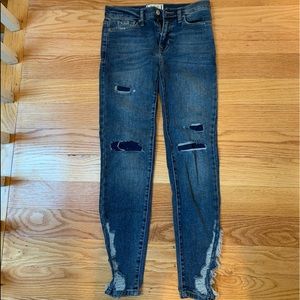 Free People Dark Wash Jeans